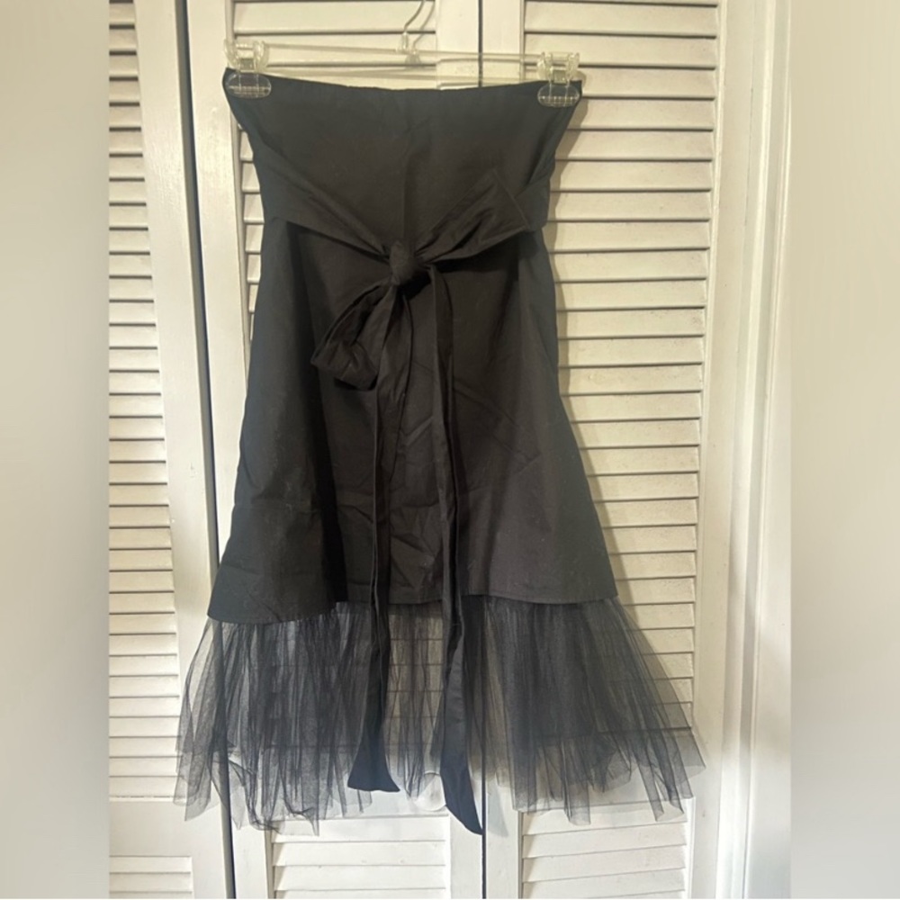 🐈‍⬛ Vintage Y2K Heavy Red Couture Noir black tulle corset skirt size M 🐈‍⬛
